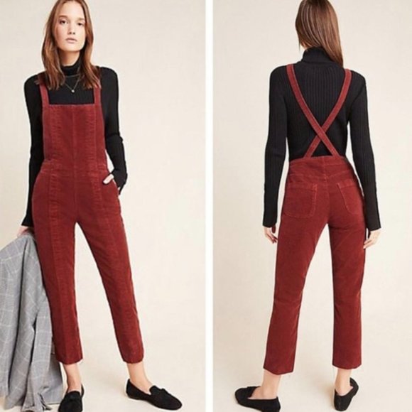 Ag Adriano Goldschmied Pants - AG ADRIANO GOLDSCHMIED Isabelle Corduroy Overall Jumpsuit